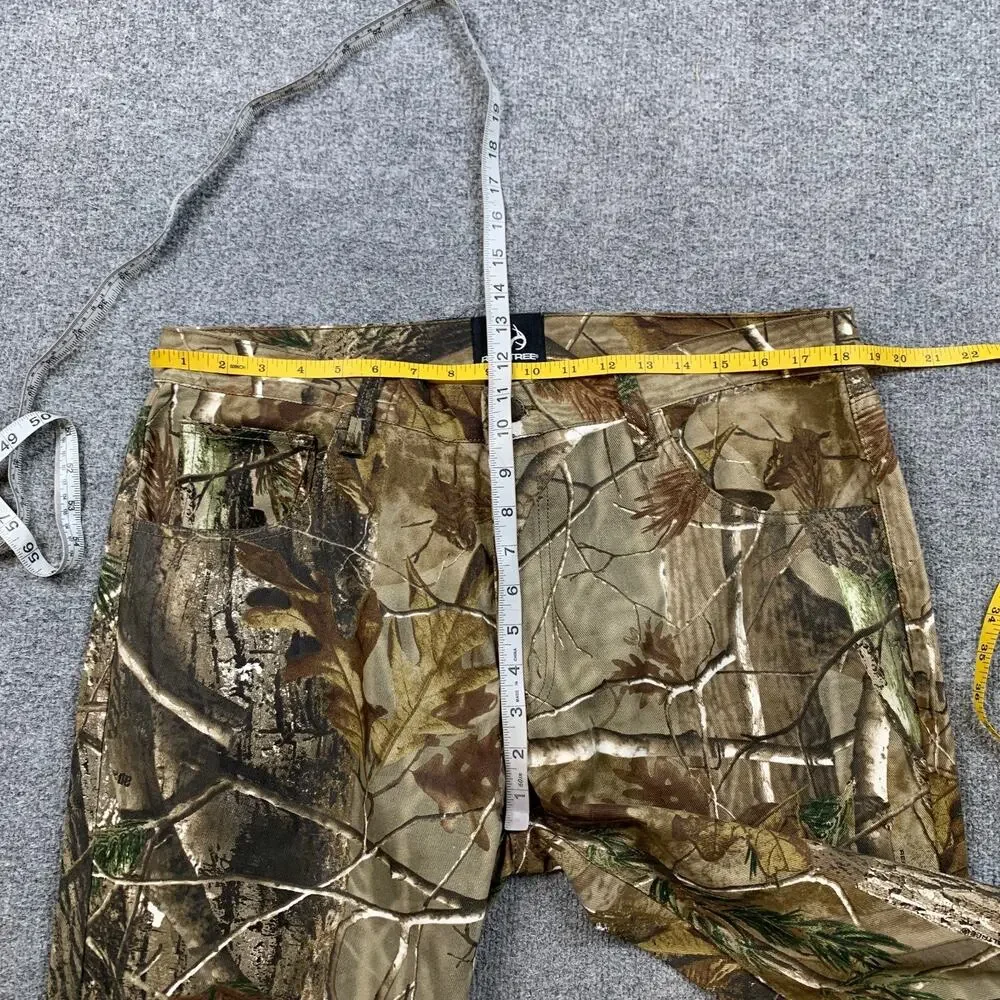 Realtree Pants Mens 36 Cotton Hardwoods Camo Pockets Silentec Hunting Outdoor